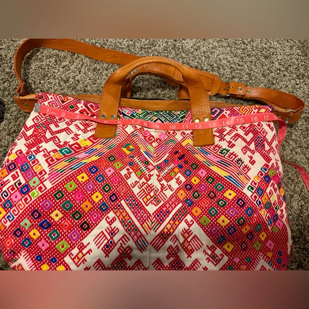 Nena & Co large woven and leather tote - Picture 14 of 16